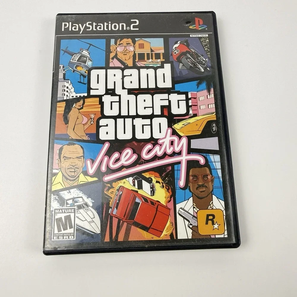 Grand Theft Auto: Vice City (Sony PlayStation 2, 2002) PS2 Black Label No Map